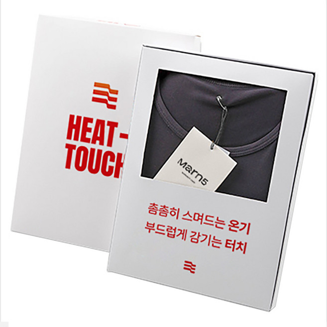 마른파이브 남성용 히트터치 기모 발열내의 세트