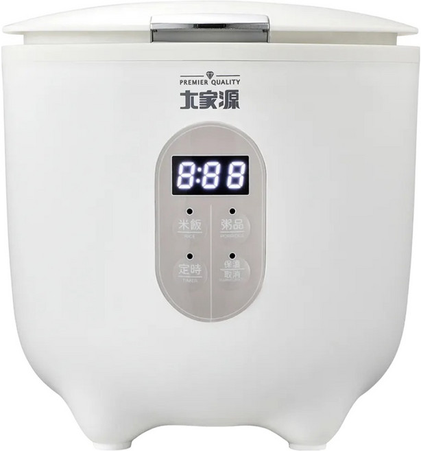 大家源 陶瓷迷你電子鍋 TCY-360302 1-3人份, 白色