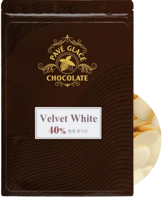 파베글라스 화이트 커버춰 리얼 초콜릿 40%, 400g, 1개