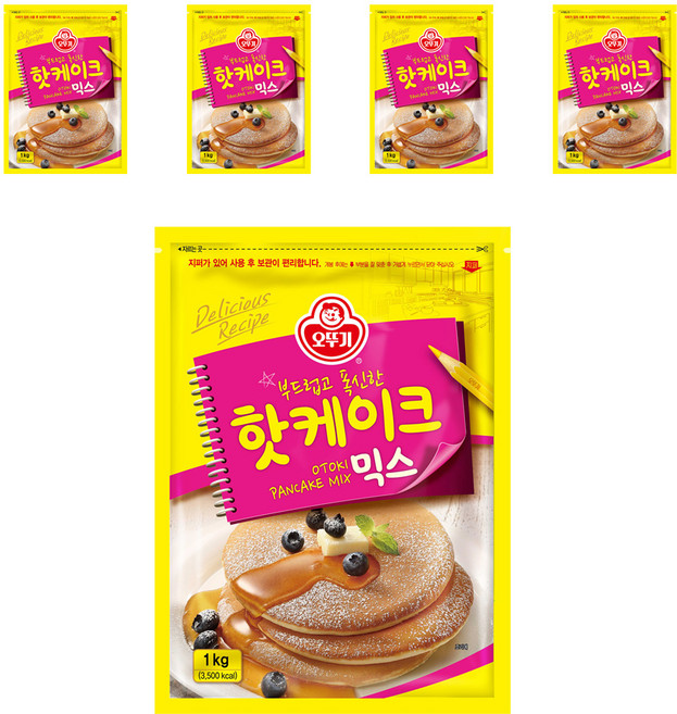오뚜기 핫케이크 믹스, 1kg, 5개
