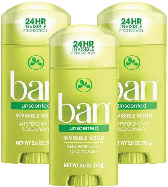 ban 盼 清新體香膏無香味 自然綠色, 73g, 3件