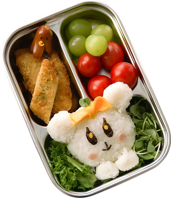 심볼라 프레쉬락 스텐 밀폐용기 나눔식판 역사각 3구 M, 1개, 단품