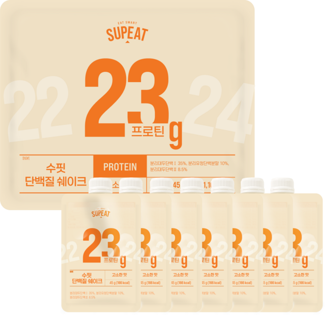 Soofit 蛋白奶昔 香濃穀物口味, 7個, 45g