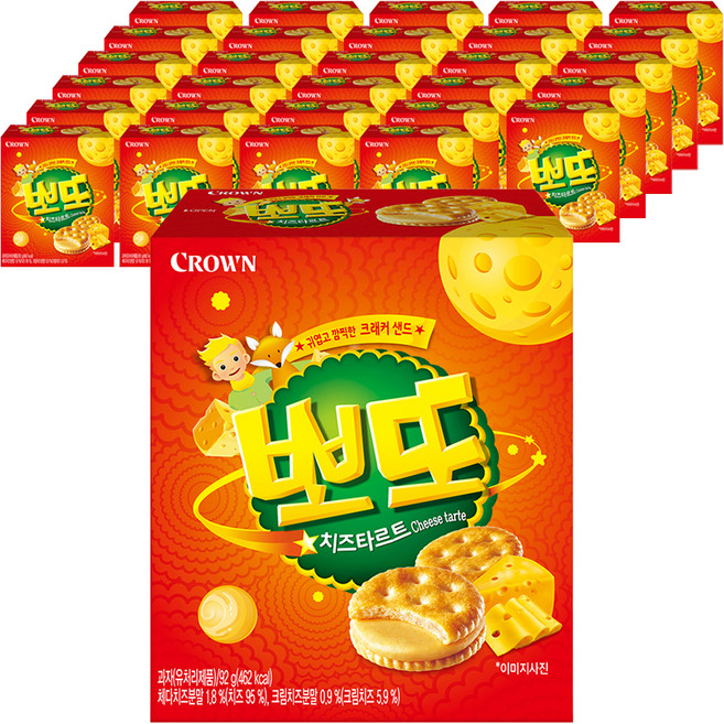 CROWN 皇冠 Potto起司塔, 92g, 30個
