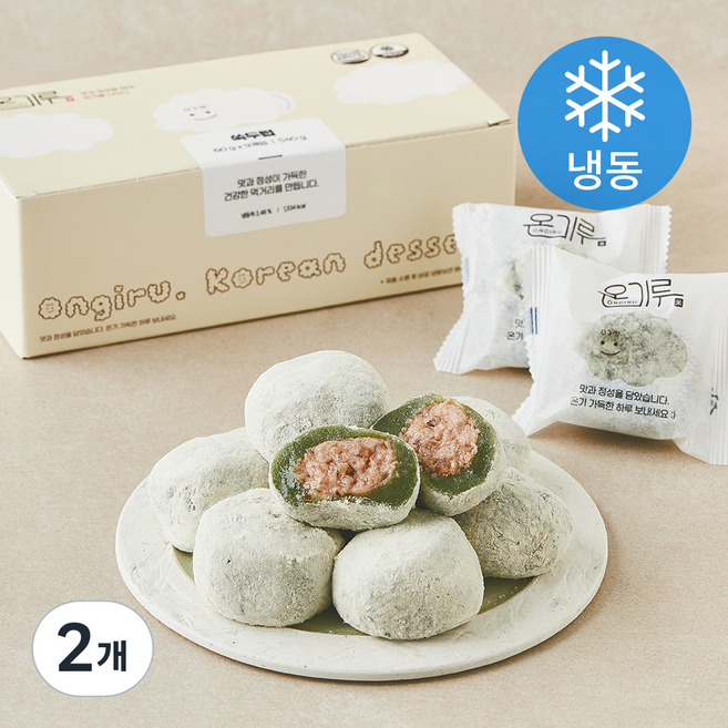 온기루 쑥두텁 (냉동), 60g, 2개, 9개입