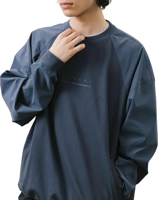 BOHRHOO 碳簡印花長袖衛衣 XL 寬鬆