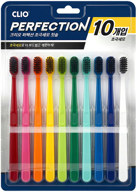 크리오 퍼펙션 초극세모 칫솔, 10개입, 1세트