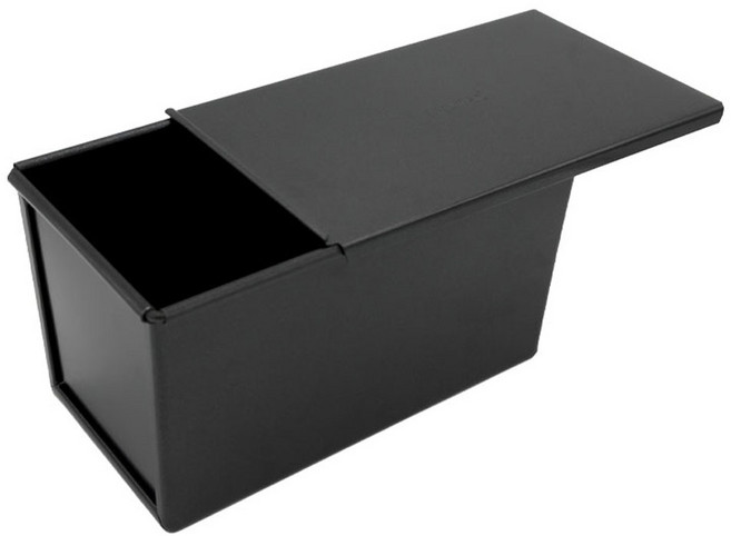 아노마드 논스틱 토스트 식빵틀 팬 블랙 450g + 뚜껑 세트, 1개