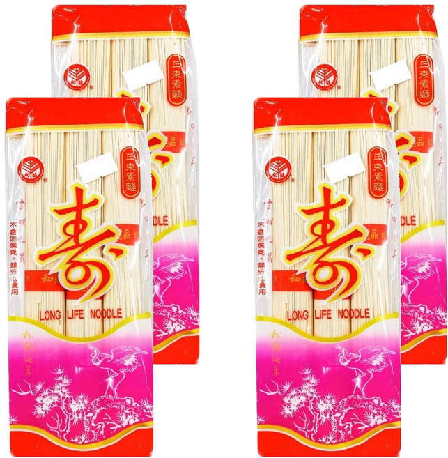 和益 三束素麵, 210g, 4包