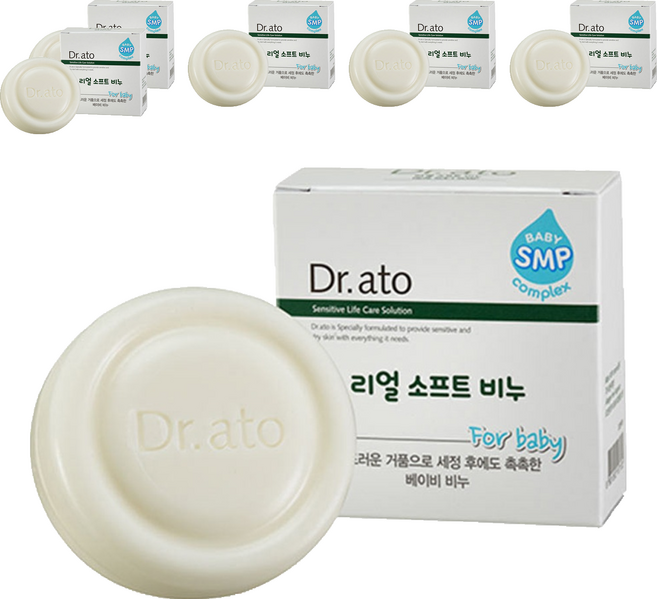 닥터아토 리얼 소프트 비누, 100g, 6개
