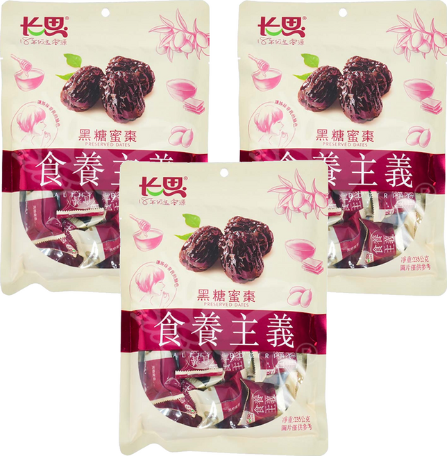 長思 黑糖蜜棗, 235g, 3包