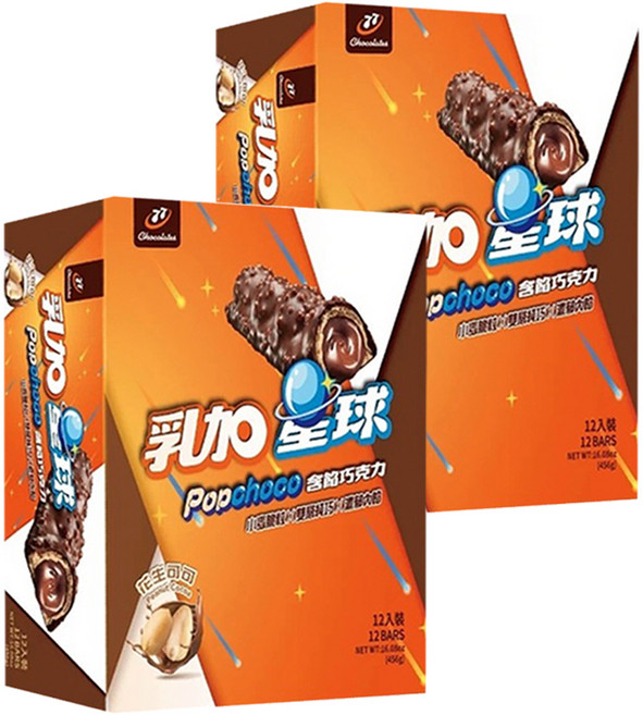 77 乳加 乳加星球 花生可可, 456g, 2盒