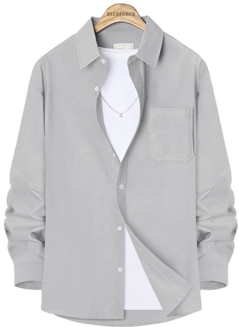 BLUEForce 男士 Danilde 寬鬆版型翻領口袋襯衫