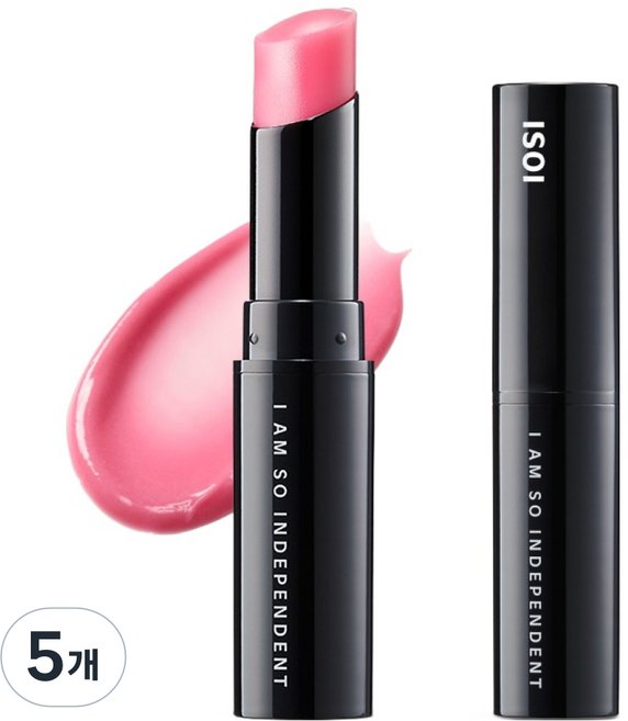 아이소이 립 트리트먼트 밤, 베이비핑크, 5g, 5개