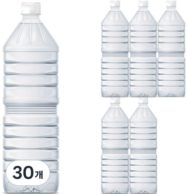 물하나 지리산 ECO 생수 무라벨, 2L, 30개