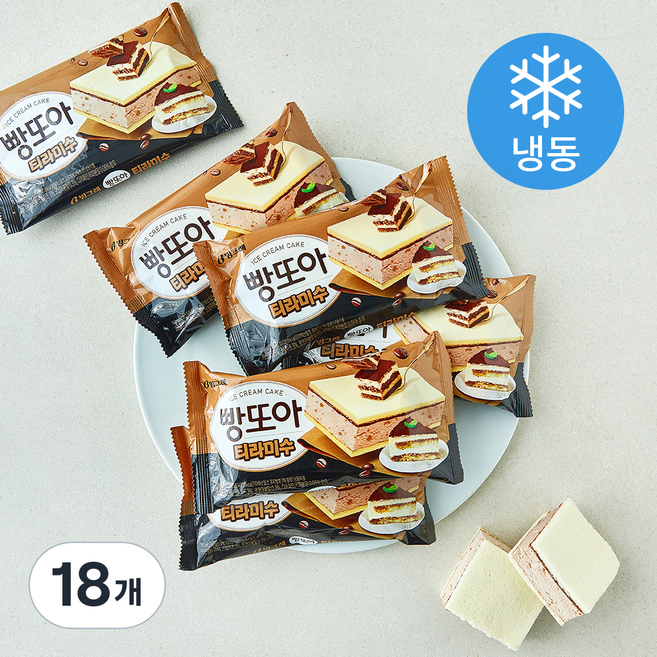 빙그레 빵또아 티라미수 (냉동), 18개, 1개입, 180ml