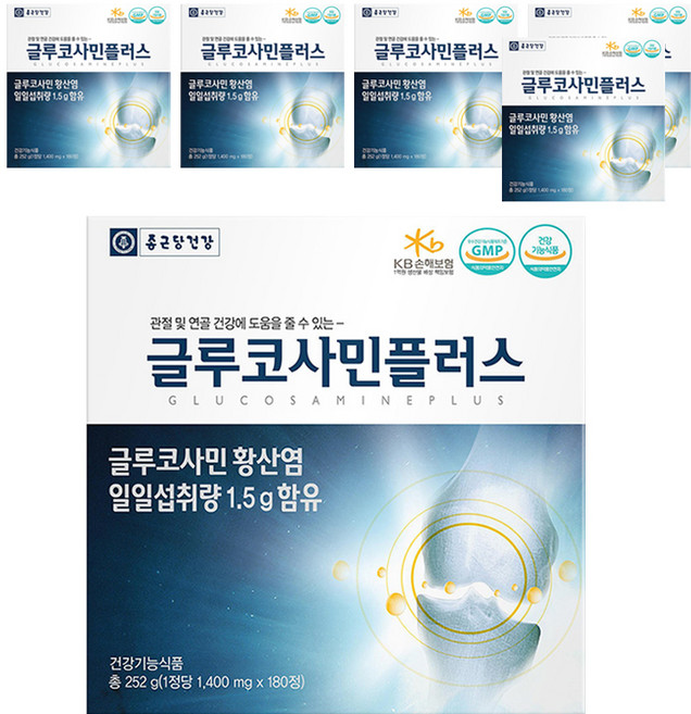 종근당건강 글루코사민 플러스, 180정, 6개