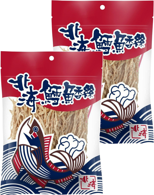 北海 鱈魚香絲, 212g, 2包