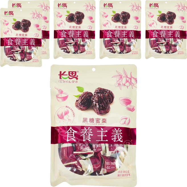 長思 黑糖蜜棗, 235g, 6包
