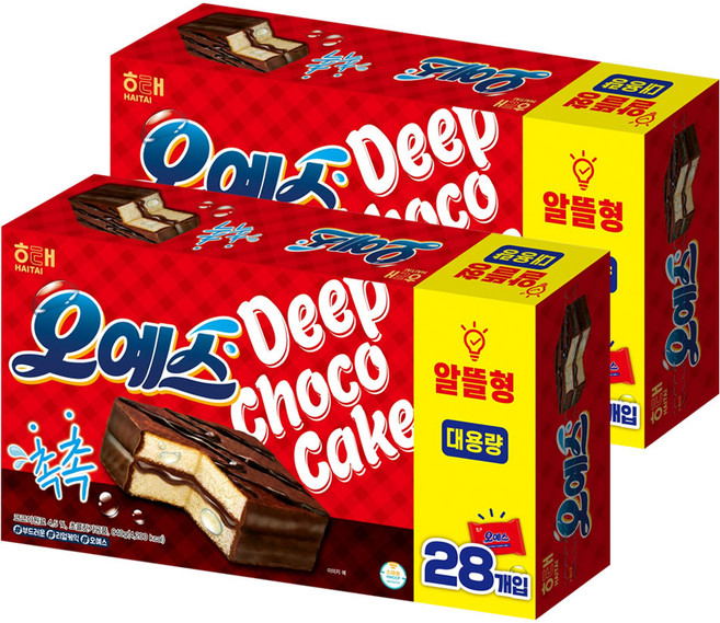 해태제과 오예스 28p, 840g, 2개