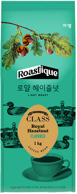쟈뎅 클래스 로얄 헤이즐넛 원두, 분쇄, 1kg, 1개