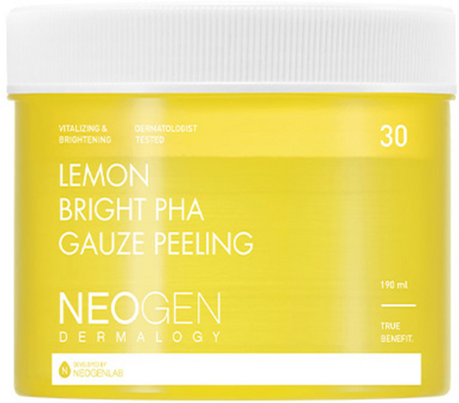 네오젠 레몬 브라이트 파하 거즈 필링패드 190ml, 30매입, 1개