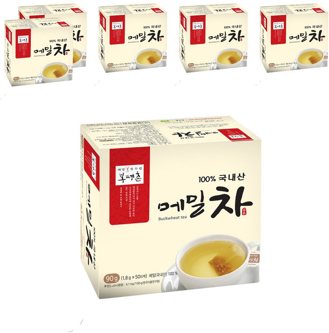 봉평촌 메밀차, 1.8g, 50개입, 6개