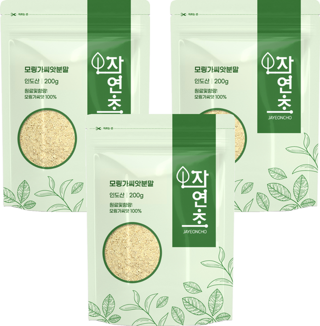 자연초 모링가 씨앗분말, 3개, 200g