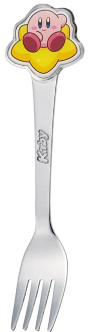 Skater 不鏽鋼叉子 14cm, 星之卡比 銀色, 1個
