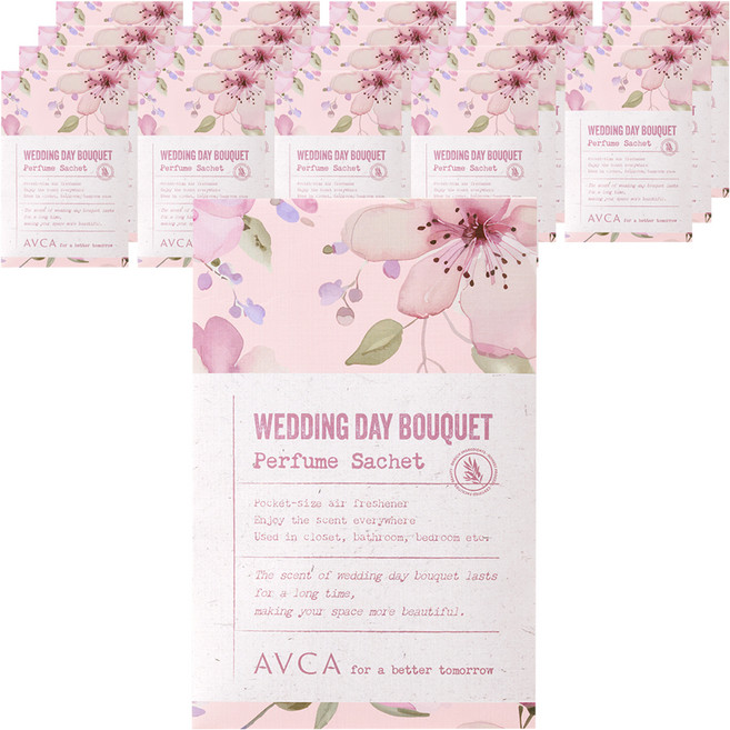 아브카 퍼퓸 샤쉐 옷장 방향제 본품, 20g, 20개, 웨딩데이 부케