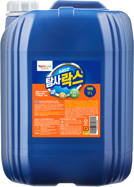 탐사 대용량 락스, 17L, 1개