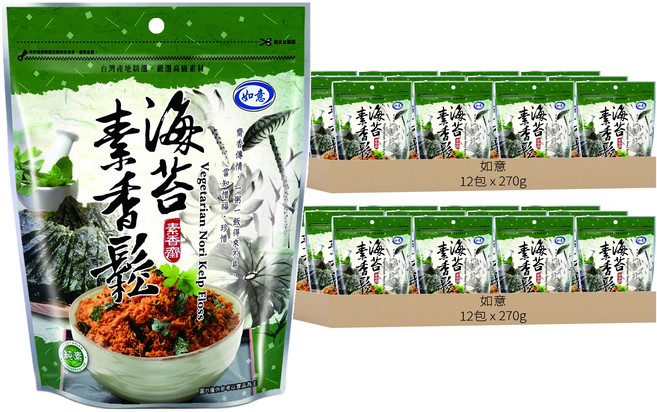 如意 海苔素香鬆, 270g, 24包