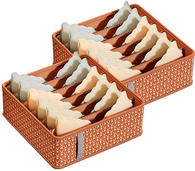 조이베리 다용도 서랍형 속옷 브라 칸막이 정리함, 와인레드, 2개