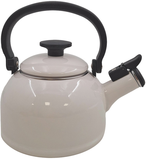 FUJIHORO 琺瑯笛音壺 CTN16WKW, 1.6L, 白色, 1個