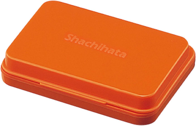 Shachihata 寫吉達 油性印台 HGN-1, 橘色, 1個