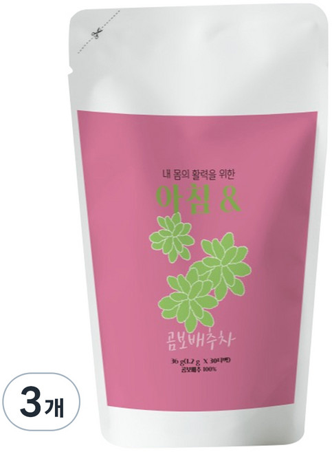 아침엔TEA 곰보배추차, 90개, 3개, 30개입