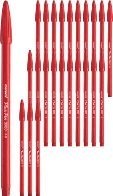 모나미 프러스펜 3000 DZ 0.4mm, 적색, 24개