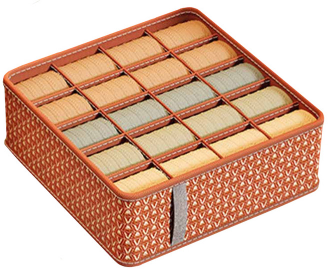 조이베리 다용도 서랍형 속옷 양말 정리함, 와인레드, 1개