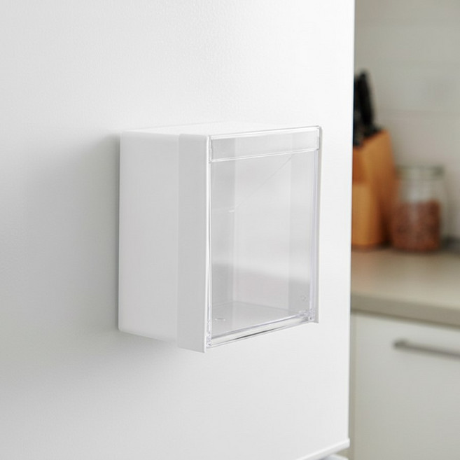 제이브 냉장고자석 수납함, 화이트, 1개