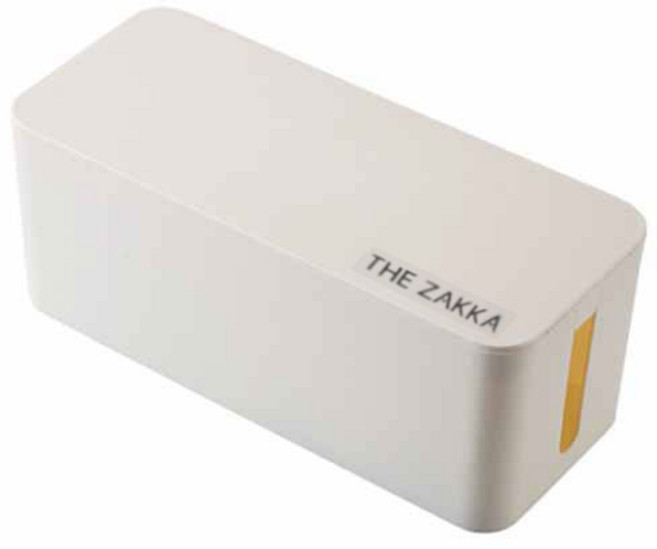 더자카 베스트심플 전선정리함, 1개, 화이트