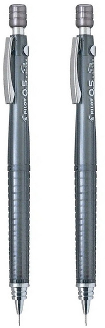 PILOT 百樂 S3 製圖鉛筆 透明黑, 0.5mm, 2支