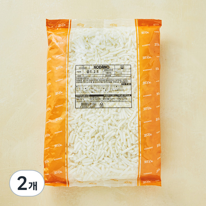 코다노 골드 피자토핑, 2.5kg, 1개입, 2개