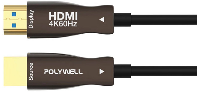 POLYWELL 寶利威爾 HDMI AOC光纖線 2.0版, 3m, 1條