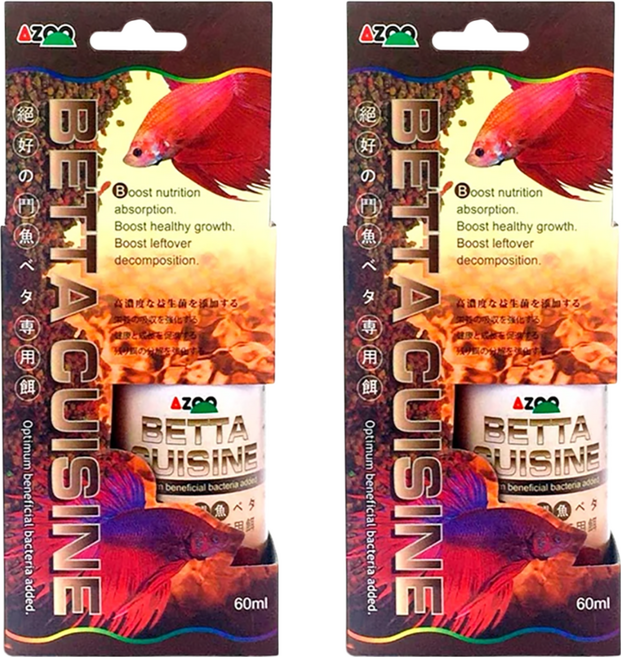 AZOO 愛族 特級鬥魚專用飼料 AZ80221, 2瓶, 60ml
