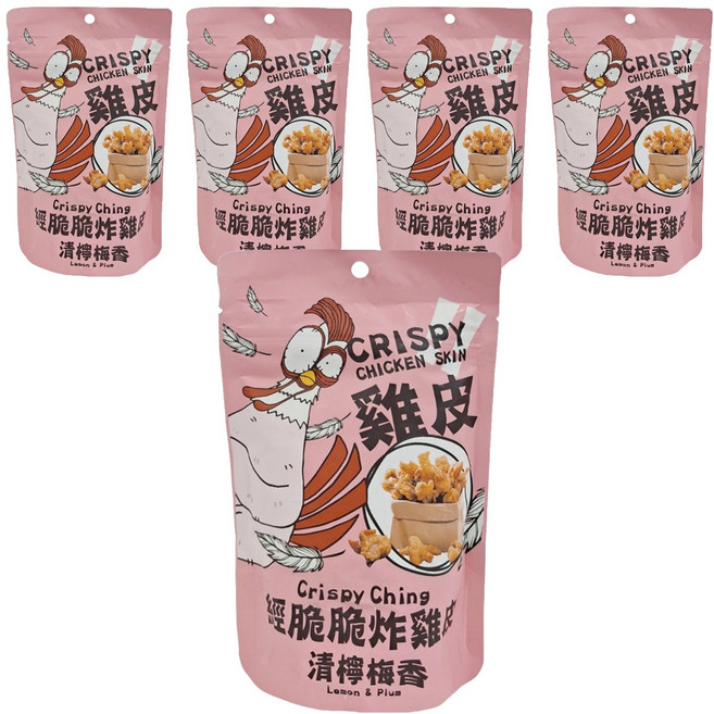 Crispy Ching 經脆脆炸雞皮 清檸梅香, 30g, 5包