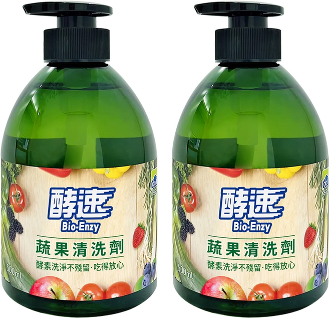 do it 多益得 酵速蔬果清洗劑, 500ml, 2瓶
