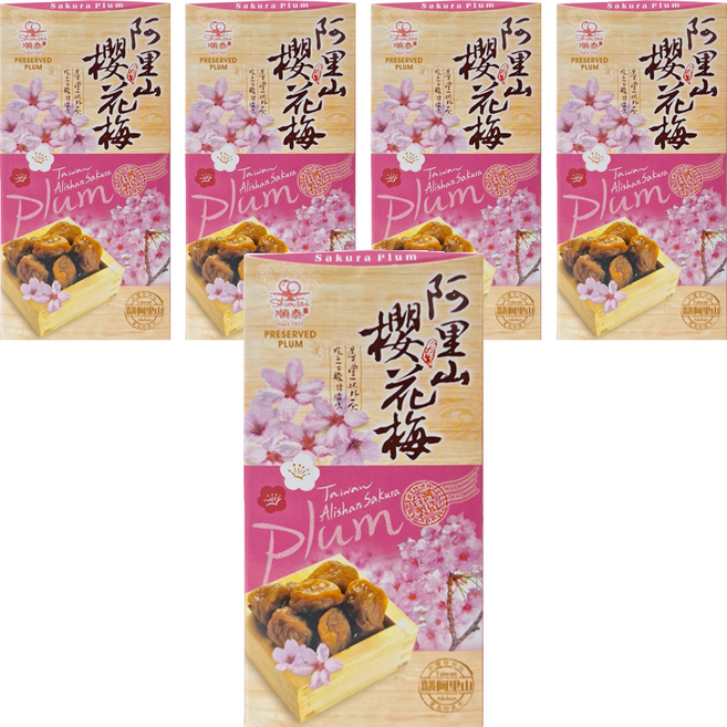 順泰 阿里山櫻花梅, 400g, 5盒
