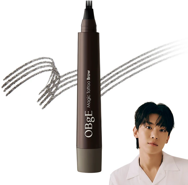 OBge 매직 타투 아이브로우 2ml, 내추럴 그레이, 1개 - 쿠팡