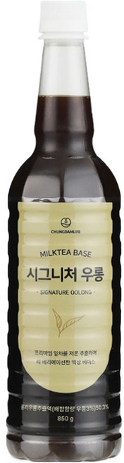 청담라이프 시그니처 우롱 원액베이스, 850g, 1개