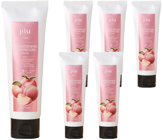 플루 브라이트닝 필링 젤 피치, 100g, 6개